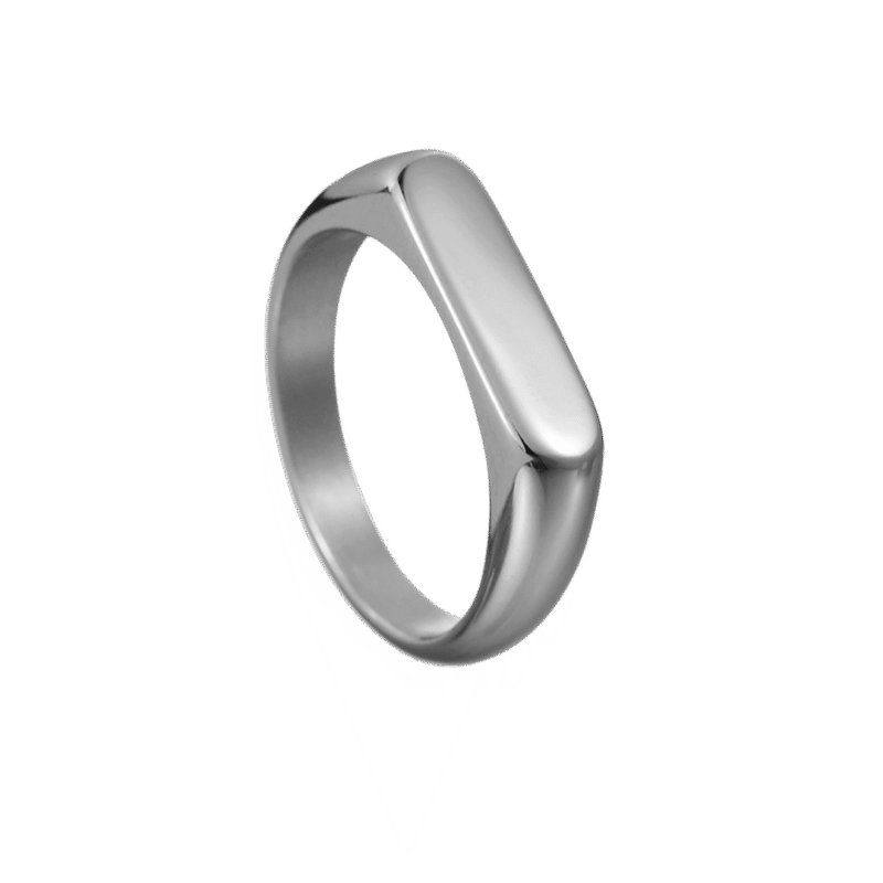 Anillo Banda Lisa – Acero — joya personalizable con grabado láser | Kinti Joyería