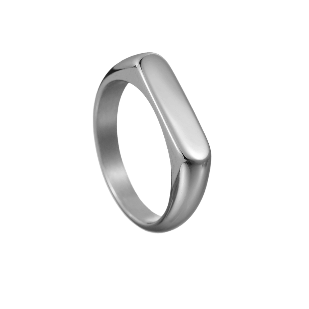 Anillo Banda Lisa – Acero — joya personalizable con grabado láser | Kinti Joyería