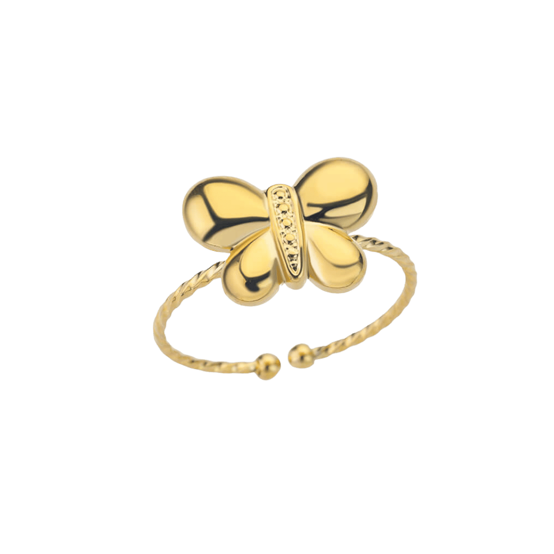 Anillo Lazo – Dorado — joya personalizable con grabado láser | Kinti Joyería
