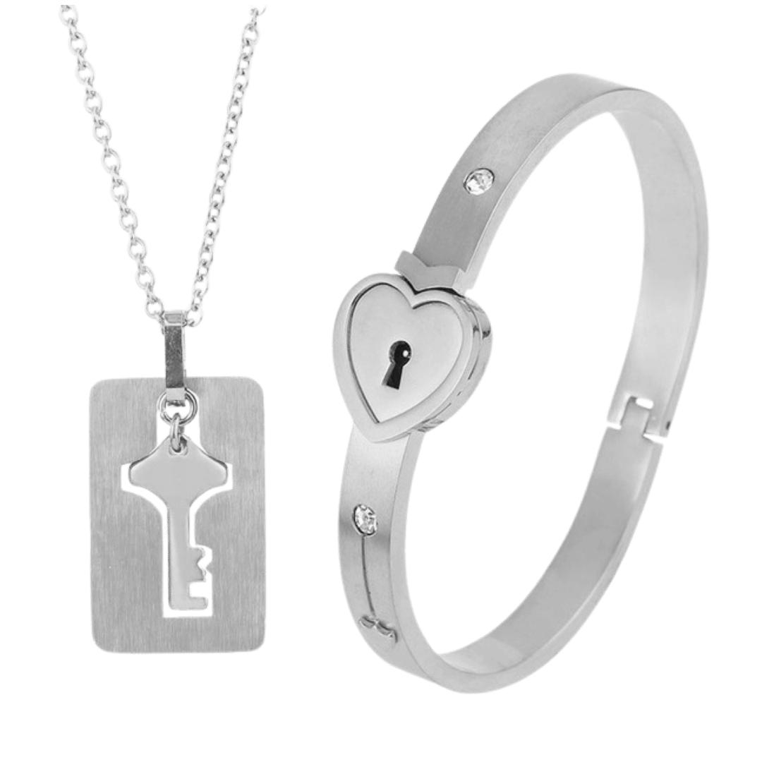 Esclava Candado con Placa – Acero — joya personalizable con grabado láser | Kinti Joyería